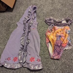 Disney Lavender Princess Swimsuit Set